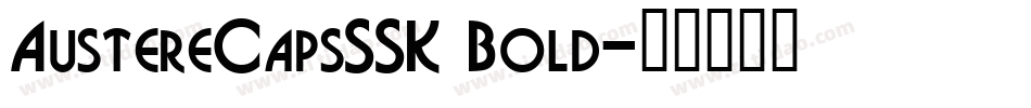 AustereCapsSSK Bold字体转换